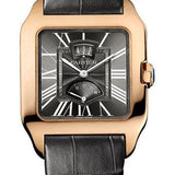 Cartier Santos Dumont Power Reserve Watch - 38 mm Pink Gold Case - Gray Dial - Gray Alligator Strap - W2020068