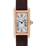 Cartier Tank Americaine Watch - Small Pink Gold Case - Alligator Strap - W2607456