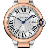 Cartier Ballon Bleu de Cartier Watch - 42 mm Steel Case - Pink Gold Bezel - Pink Gold And Steel Bracelet - W2BB0004