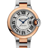 Cartier Ballon Bleu De Cartier Watch - 33 mm Steel Case - Pink Gold Bezel - W2BB0023