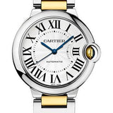 Cartier Ballon Bleu de Cartier Watch - 36 mm Steel and Yellow Gold Case - Silvered Dial - Interchangeable Two-Tone Bracelet - W2BB0030