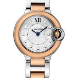 Cartier Ballon Bleu de Cartier Watch - 28 mm Steel Case - Pink Gold And Steel Bracelet - W3BB0005