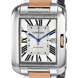 Cartier Tank Anglaise Watch - Large Steel And Pink Gold Case - W5310006