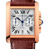 Cartier Tank MC Watch - 34.3 mm Pink Gold Case - Silver Dial - Dark Brown Alligator Strap - W5330005