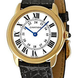 Cartier Ronde Solo Watch - Small Yellow Gold Case - Alligator Strap - W6700355