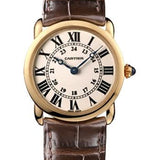 Cartier Ronde Louis Cartier Watch - Small Pink Gold Case - Alligator Strap - W6800151