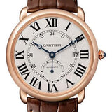 Cartier Ronde Louis Cartier Watch - 40 mm Pink Gold Case - Brown Alligator Strap - W6801005