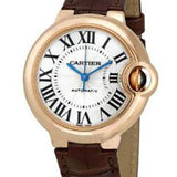 Cartier Ballon Bleu de Cartier Watch - 33 mm Pink Gold Case - Brown Alligator Strap - W6920097