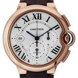 Cartier Ballon Bleu Chronograph Watch - Pink Gold Case - Alligator Strap - W6920009