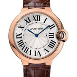 Cartier Ballon Bleu de Cartier Watch - 40 mm Pink Gold Case - Brown Alligator Strap - W6920083