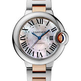 Cartier Ballon Bleu De Cartier Watch - 33 mm Pink Gold Case - Pink Mother-Of-Pearl Dial - Pink Gold And Steel Bracelet - W6920098