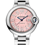 Cartier Ballon Bleu De Cartier Watch - 33 mm Steel Case - Pink Dial - W6920100