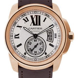 Cartier Calibre de Cartier Watch - 42 mm Pink Gold Case - Snailed Dial - Alligator Strap - W7100009