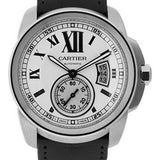 Cartier Calibre de Cartier Watch - 42 mm Steel Case - Snailed Dial - Alligator Strap - W7100037