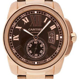 Cartier Calibre de Cartier Watch - 42 mm Pink Gold Case - Chocolate-Colored Dial - W7100040