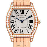 Cartier Tortue Watch - 39 mm Pink Gold Diamond Case - WA501012