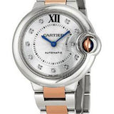 Cartier Ballon Bleu de Cartier Watch - 33 mm Steel Case - Pink Gold And Steel Bracelet - WE902061