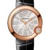 Cartier Ballon Blanc de Cartier Watch - 30 mm Pink Gold Case - Black Alligator Strap - WGBL0003