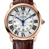 Cartier Ronde Louis Cartier Watch - 36 mm Pink Gold Case - Brown Alligator Strap - WGRN0006