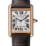 Cartier Tank Louis Cartier Watch - 33.7 mm Pink Gold Case - Brown Alligator Strap - WGTA0011