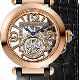 Cartier Pasha de Cartier Watch - 41 mm Pink Gold Case - Skeleton Dial - Black And Dark Gray Alligator Straps - WHPA0006