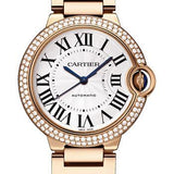 Cartier Ballon Bleu de Cartier Watch - 36 mm Pink Gold Diamond Case - Rose Gold Bracelet - WJBB0005