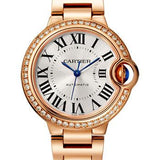 Cartier Ballon Bleu de Cartier Watch - 33 mm Pink Gold Case - Diamond Bezel - WJBB0036