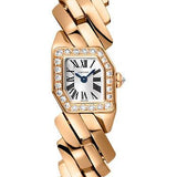 Cartier Maillon de Cartier Watch - 16 x 17 mm Pink Gold Diamond Case - Silver Dial - Bracelet - WJBJ0002