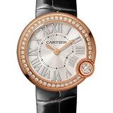 Cartier Ballon Blanc de Cartier Watch - 30 mm Pink Gold Case - Diamond Bezel - Black Alligator Strap - WJBL0005