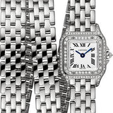 Cartier Panthere de Cartier Triple Loop Watch - 20 mm White Gold Case - Diamond Bezel - White Gold Triple Loop Bracelet - WJPN0011