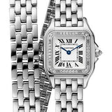 Cartier Panthere de Cartier Double Loop Watch - 22 mm White Gold Case - Diamond Bezel - White Gold Double Loop Bracelet - WJPN0012