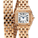 Cartier Panthere de Cartier Double Loop Watch - 22 mm Pink Gold Case - Diamond Bezel - Pink Gold Double Loop Bracelet - WJPN0014