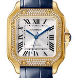 Cartier Santos de Cartier Watch - 35.1 mm Yellow Gold Case - Diamond Bezel - WJSA0008