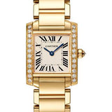 Cartier Tank Francaise Watch - 25 mm Yellow Gold Diamond Case - WJTA0024