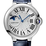 Cartier Ballon Bleu de Cartier Watch - 37 mm Steel Case - Blue Alligator Strap - WSBB0020