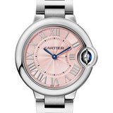 Cartier Ballon Bleu de Cartier Quartz Watch - 33 mm Steel Case - Pink Dial - WSBB0033