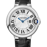 Cartier Ballon Blanc de Cartier Watch - 33 mm Steel Case - Alligator Strap - WSBB0034