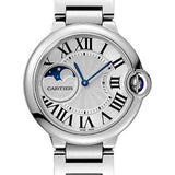 Cartier Ballon Bleu de Cartier Watch - 37 mm Steel Case - Silvered Dial - Interchangeable Bracelet - WSBB0050