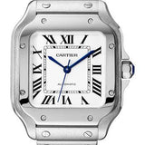 Cartier Santos de Cartier Watch - 35.1 mm Steel Case - Silvered Dial - WSSA0029