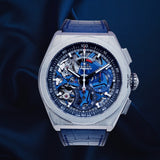 Zenith Defy El Primero 21 Blue Skeleton Dial Chronograph 44mm 95.9002.9004/78.R584 Complete Set WARRANTY