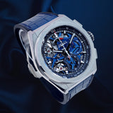 Zenith Defy El Primero 21 Blue Skeleton Dial Chronograph 44mm 95.9002.9004/78.R584 Complete Set WARRANTY