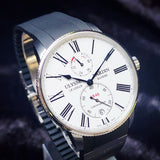 Ulysse Nardin Marine Torpilleur 1183-310-3/40 42mm White Dial Full Set WARRANTY