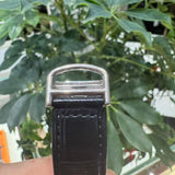 Cartier Ronde Louis White Gold Diamond Bezel Silver Dial Mens Watch WR007018