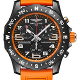 Breitling Endurance Pro Watch - Breitlight® - Black Dial - Orange Rubber Strap - Tang Buckle - X82310A51B1S1