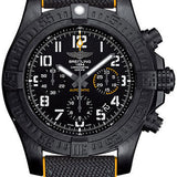 Breitling Avenger Hurricane 45 Watch - Breitlight® Case - Volcano Black Dial - Anthracite and Yellow Military Rubber Strap - XB0180E4/BF31-military-rubber-anthracite-yellow-deployant