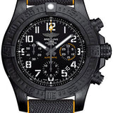 Breitling Avenger Hurricane 12h 45 Watch - Breitlight - Volcano Black Dial - Anthracite And Yellow Military Rubber Bracelet - Folding Buckle - XB0180E41B1S1