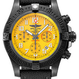 Breitling Avenger Hurricane 12h 45 Watch - Breitlight - Cobra Yellow Dial - Anthracite Military Strap - Tang Buckle - XB0180E41I1W1