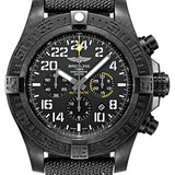 Breitling Avenger Hurricane Watch - Breitlight - Volcano Black Dial - Black Military Strap - Tang Buckle - XB1210E41B1W1