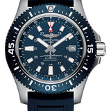 Breitling Superocean II 44 Watch - Steel - Mariner Blue Dial - Blue Ocean Racer II Strap - Tang Buckle - Y1739316/C959/158S/A20SS.1