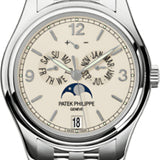 Patek Philippe Complications Annual Calendar Moon Phases Date White Gold Cream Dial | 5146/1G-001